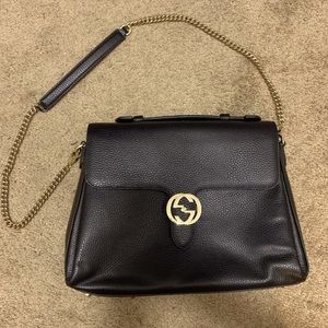 Perfect Christmas Gift!! Gucci interlocking lrg bag, used 2x perfect condition